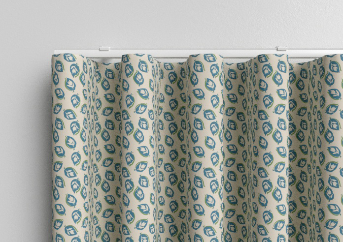 Land & Shore Seedling, Teal - Made to Measure Curtains - Image 13